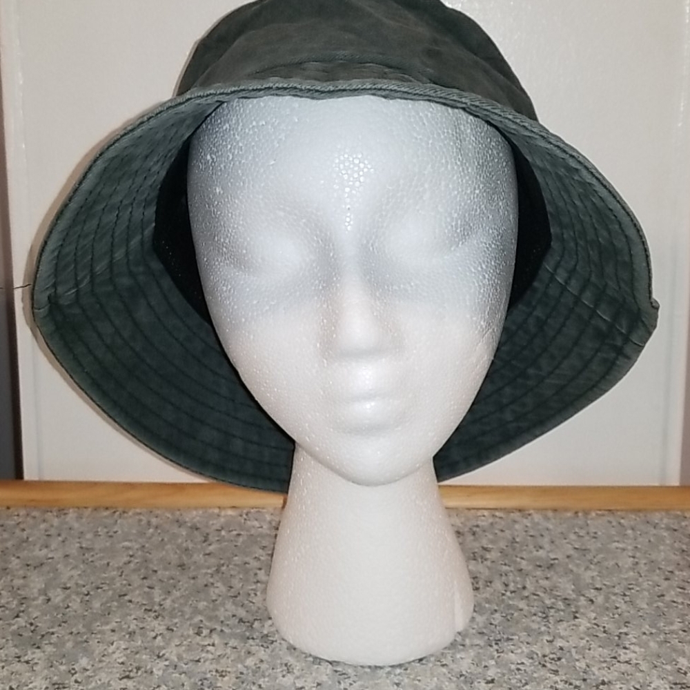 Geyoga Greenish Denim Bucket Hat